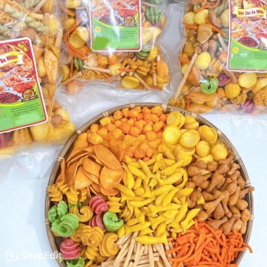 Snack Bim Tá Lả Mix Nhiều Vị 500gr - Ăn Vặt Ngon, Gợi Nhớ Tuổi Thơ Giá 33.000 VND