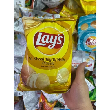 Snack khoai tây Lays nguyên vị 1kg - Giá 49.634 VND, giòn tan, thơm ngon