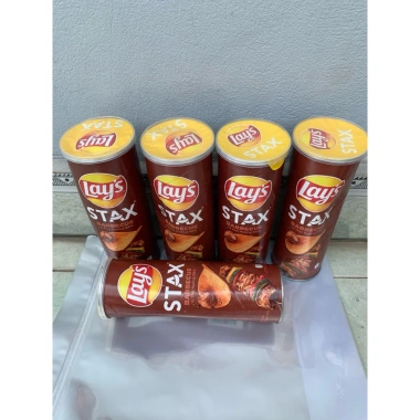 Snack khoai tây Lays Stax ống đủ vị 500gr Nguyên vị, zip, giảm giá 39.800₫