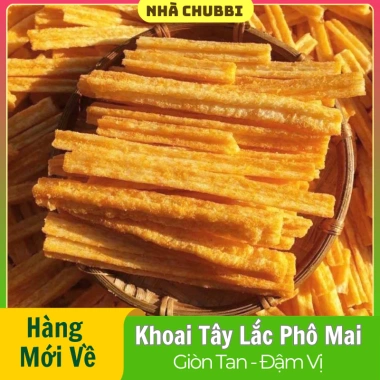 Snack Khoai Tây Phô Mai Que 1kg - Bánh Chiên Giòn, Vị Phô Mai, Giá chỉ 44.000₫