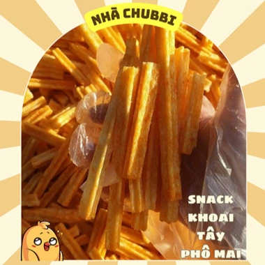 Snack Khoai Tây Phô Mai Que 1kg - Bánh Chiên Giòn, Vị Phô Mai, Giá chỉ 44.000₫