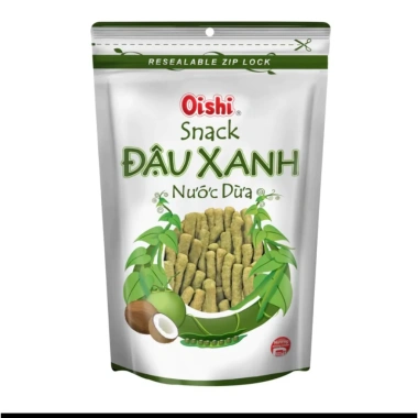 Snack Oishi 5 gói Tôm Cay Nồng, Xốt Mật Ong, Đậu Xanh Nước Dừa 65g 40.000đ 6