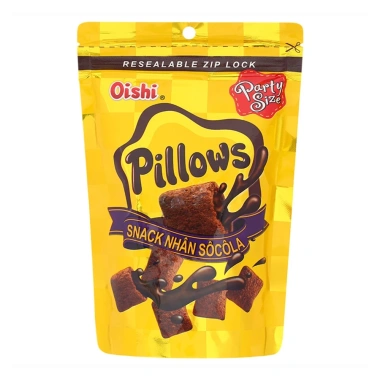 Snack Oishi Pillows Đủ Vị - Bim Bim Hình Gối 85g Túi Zip, Giá 60k (Giảm từ 72k) 10 Snack Oishi Pillows Đủ Vị - Bim Bim Hình Gối 85g Túi Zip, Giá 60k (Giảm từ 72k) 10
