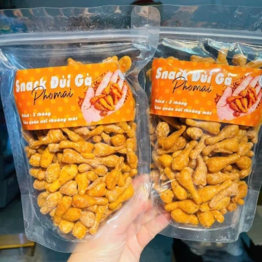Snack quẩy đùi gà phô mai giòn rụm 300gr - Giá 45.000đ, thơm ngon, ăn liền tay