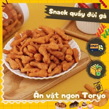 Snack Quẩy Đùi Gà Phô Mai và Rong Biển Giòn 500g - Ăn Vặt Tuổi Thơ, Giá 15.000 VND