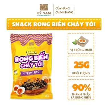 Snack Rong Biển Cháy Tỏi Kỳ Nam 10gr - Ăn Liền, Quà Tặng, Giá 70.000 VND Giảm Đặc Biệt
