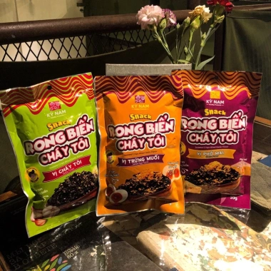 Snack Rong Biển Cháy Tỏi Kỳ Nam 10gr - Ăn Liền, Quà Tặng, Giá 70.000 VND Giảm Đặc Biệt