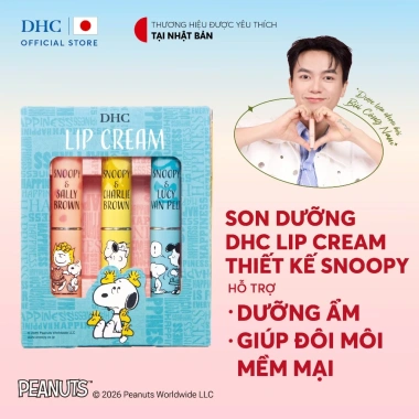 Snoopy Combo 3 Thỏi Son DHC Lip Cream Dưỡng ẩm, Mềm môi Giá chỉ 560.000 VND 2 Snoopy Combo 3 Thỏi Son DHC Lip Cream Dưỡng ẩm, Mềm môi Giá chỉ 560.000 VND 2
