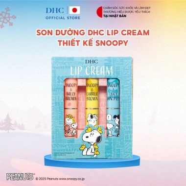 Snoopy Combo 3 Thỏi Son DHC Lip Cream Dưỡng ẩm, Mềm môi Giá chỉ 560.000 VND 3 Snoopy Combo 3 Thỏi Son DHC Lip Cream Dưỡng ẩm, Mềm môi Giá chỉ 560.000 VND 3