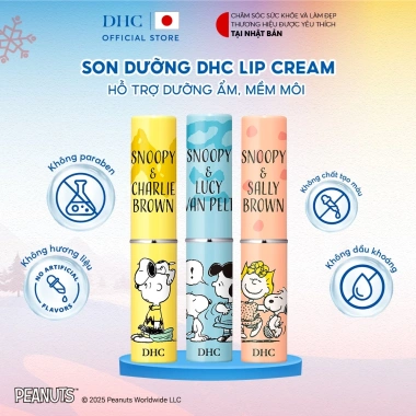 Snoopy Combo 3 Thỏi Son DHC Lip Cream Dưỡng ẩm, Mềm môi Giá chỉ 560.000 VND 5 Snoopy Combo 3 Thỏi Son DHC Lip Cream Dưỡng ẩm, Mềm môi Giá chỉ 560.000 VND 5