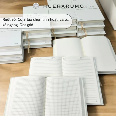 Sổ A5 bìa cứng 300TR HUERARUMO 100gsm, ruột caro kẻ ngang journal học tập 92.000 5 Sổ A5 bìa cứng 300TR HUERARUMO 100gsm, ruột caro kẻ ngang journal học tập 92.000 5