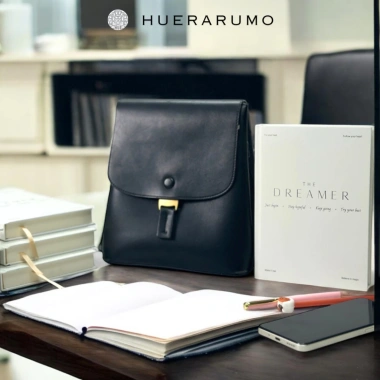 Sổ A5 bìa cứng 300TR HUERARUMO 100gsm, ruột caro kẻ ngang journal học tập 92.000