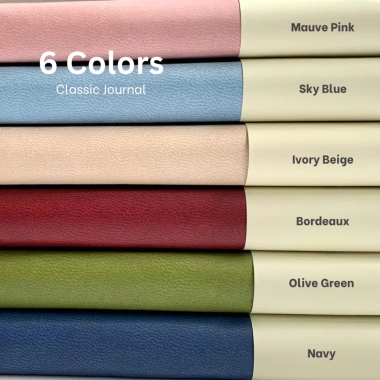Sổ bìa da A5 giấy 120gsm Classic Journal JC Notebook - giảm còn 139.000 VNĐ 9