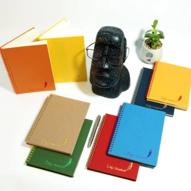Sổ Bullet Journal A5 gáy lò xo cao cấp - Bìa cứng giấy mỹ thuật, giá ưu đãi 48.000₫