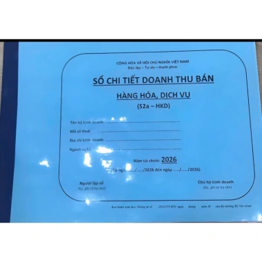Sổ chi tiết doanh thu hàng hóa, dịch vụ 50 tờ 100 trang A4 nằm ngang in 2 mặt - 43.000₫
