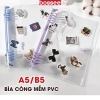 Sổ còng 8 chấu sắt + Sticker binder journal, giấy kẻ ngang caro 120 trang, chống lóa 18.000 3