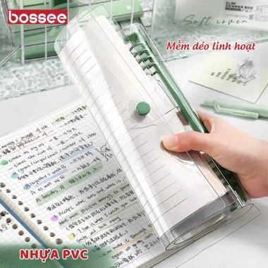 Sổ còng 8 chấu sắt + Sticker binder journal, giấy kẻ ngang caro 120 trang, chống lóa 18.000 7 Sổ còng 8 chấu sắt + Sticker binder journal, giấy kẻ ngang caro 120 trang, chống lóa 18.000 7