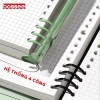 Sổ còng 8 chấu sắt + Sticker binder journal, giấy kẻ ngang caro 120 trang, chống lóa 18.000 9