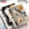 Sổ Còng A5 B5 120 trang bìa trơn tối giản - Bullet Journal nhẹ, giấy chống lóa, tặng sticker DIY - Giá chỉ 15.000đ