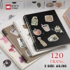Sổ Còng A5 B5 120 trang bìa trơn tối giản - Bullet Journal nhẹ, giấy chống lóa, tặng sticker DIY - Giá chỉ 15.000đ 2