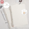 Sổ Còng A5 B5 120 trang bìa trơn tối giản - Bullet Journal nhẹ, giấy chống lóa, tặng sticker DIY - Giá chỉ 15.000đ 6
