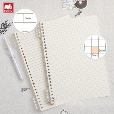 Sổ Còng A5 B5 120 trang bìa trơn tối giản - Bullet Journal nhẹ, giấy chống lóa, tặng sticker DIY - Giá chỉ 15.000đ 6