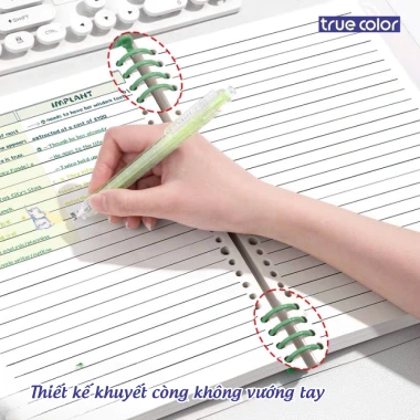 Sổ Còng A5 B5 8 Còng, Bìa Nhựa Mềm, Gáy Sắt Chắc, Giấy Kẻ Ngang/Caro 80gsm – 18.000đ