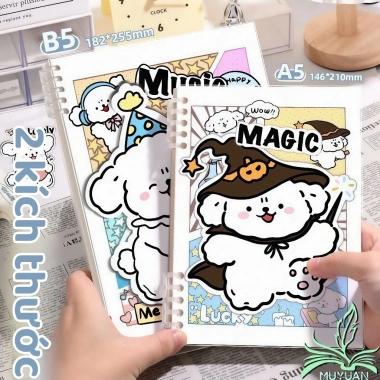 Sổ Còng B5 120 trang kẻ ngang 80gsm Puzzle Puppy - Sổ tay đáng yêu, chỉ 29.000₫ 2 Sổ Còng B5 120 trang kẻ ngang 80gsm Puzzle Puppy - Sổ tay đáng yêu, chỉ 29.000₫ 2