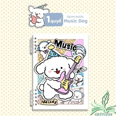Sổ Còng B5 120 trang kẻ ngang 80gsm Puzzle Puppy - Sổ tay đáng yêu, chỉ 29.000₫ 9 Sổ Còng B5 120 trang kẻ ngang 80gsm Puzzle Puppy - Sổ tay đáng yêu, chỉ 29.000₫ 9