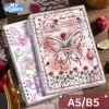 Sổ Còng B5 MUYUAN 120 trang giấy kẻ ngang, bìa bướm, khuyết còng không đau tay - 29.000đ