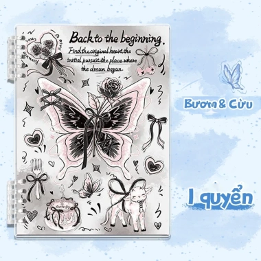 Sổ Còng B5 MUYUAN 120 trang giấy kẻ ngang, bìa bướm, khuyết còng không đau tay - 29.000đ 9