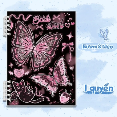 Sổ Còng B5 MUYUAN 120 trang giấy kẻ ngang, bìa bướm, khuyết còng không đau tay - 29.000đ 10