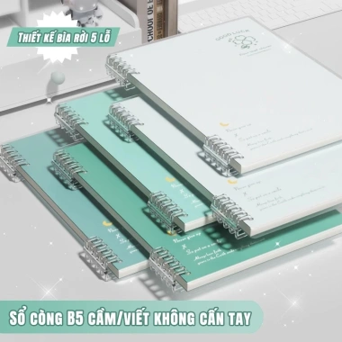 Sổ Còng B5 Pastel Goodluck – Planner Ghi Chú Kế Hoạch Học Tập, Văn Phòng Tiện Lợi, Giá Ưu Đãi 39.960₫