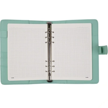 Sổ còng bìa da PU Caro A5 5x5 100 trang Klong MS992 journal pastel dễ refill 8