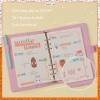 Sổ còng bìa da PU Klong Caro 5x5 A5 100 trang MS992 Bullet Journal Pastel, giá 64.400đ 5