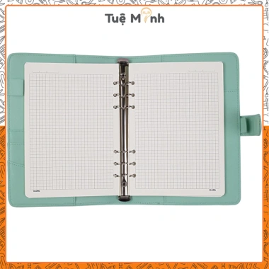 Sổ còng bìa da PU Klong Caro 5x5 A5 100 trang MS992 Bullet Journal Pastel, giá 64.400đ 6
