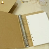Sổ còng bìa nâu A5 6 lỗ + 100 tờ giấy kraft lined Bullet Journal Giá 40.000 VNĐ 5