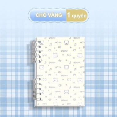 Sổ Còng Động vật A5/B5 120 trang kẻ ngang 80gsm – Khuyết còng không đau tay, 29.000₫