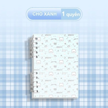 Sổ Còng Động vật A5/B5 120 trang kẻ ngang 80gsm – Khuyết còng không đau tay, 29.000₫