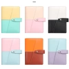 Sổ Còng Đựng Tiền Lập Kế Hoạch Chi Tiêu Da PU Khóa Bấm 6 Còng và 12 Túi Zip Giảm 115k