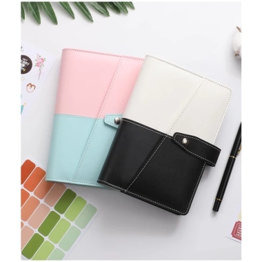Sổ Còng Đựng Tiền Lập Kế Hoạch Chi Tiêu Da PU Khóa Bấm 6 Còng và 12 Túi Zip Giảm 115k 2 Sổ Còng Đựng Tiền Lập Kế Hoạch Chi Tiêu Da PU Khóa Bấm 6 Còng và 12 Túi Zip Giảm 115k 2