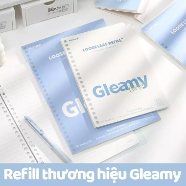 Sổ còng Gleamy Ruột giấy refill A5 B5 20 26 caro kẻ ngang, chống loá giá29.000₫ 7