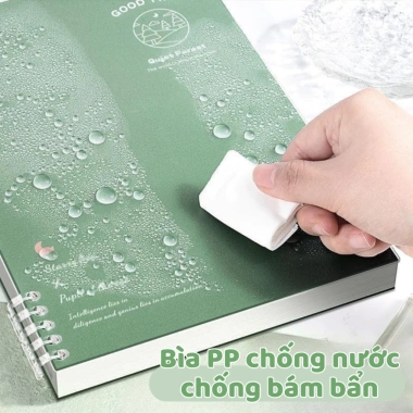 Sổ còng Good Luck A5-B5 120 trang thay giấy, bìa nhựa binder, khuyết còng - Giá 30.000₫