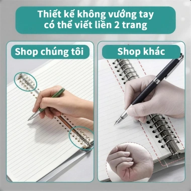 Sổ Còng M.Y A5-B5-A4 Binder kèm tab phân trang, full set 120 trang 80g, giấy refill 8 lỗ và quà - chỉ 19.000₫ 4
