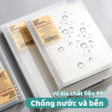 Sổ Còng M.Y A5-B5-A4 Binder kèm tab phân trang, full set 120 trang 80g, giấy refill 8 lỗ và quà - chỉ 19.000₫ 7