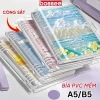 Sổ còng sắt A5/B5 hoạ tiết tranh sơn dầu, thay giấy nhanh, 120 trang bullet journal kẻ ngang caro Bossee