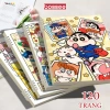 Sổ còng Shin-chan A5 B5 120 trang bìa nhựa dẻo giấy kẻ ngang caro Bossee 15.000đ