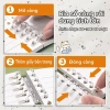 Sổ còng thay giấy B5 120 trang kẻ ngang caro, khuyết còng, bìa nhựa trong suốt - planner, học sinh 32.560 VNĐ 4