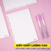 Sổ Còng Van Gogh 100GSM - Nhựa Không Gãy, Không Gỉ, Giấy Refill Kẻ Ngang/Caro/Chấm 8