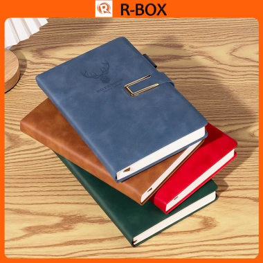 Sổ Da A5 Bìa Da Deli Kẻ Ngang 200 Trang Giấy Dày Chống Nước - Giá 42.000